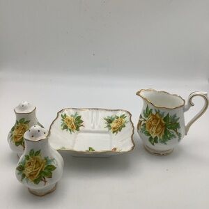 Vintage Royal Albert Yellow Tea Rose Bone China Collection